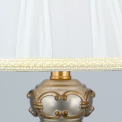 Лампион TIZIA 1xE27/60W/230V бял/златист/патина