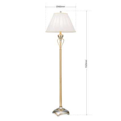 Лампион TIZIA 1xE27/60W/230V бял/златист/патина
