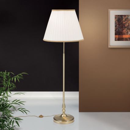 Лампион TONIA 2xE27/60W/230V 154 cm бял/бронзов