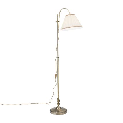Лампион TONIA 1xE27/60W/230V 183 cm бял/бронзов