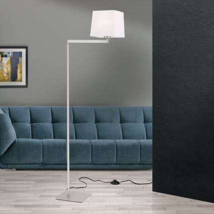 Лампион CARLTON 1xE27/40W/230V бял/матов хром