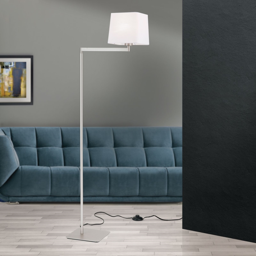 Лампион CARLTON 1xE27/40W/230V бял/матов хром