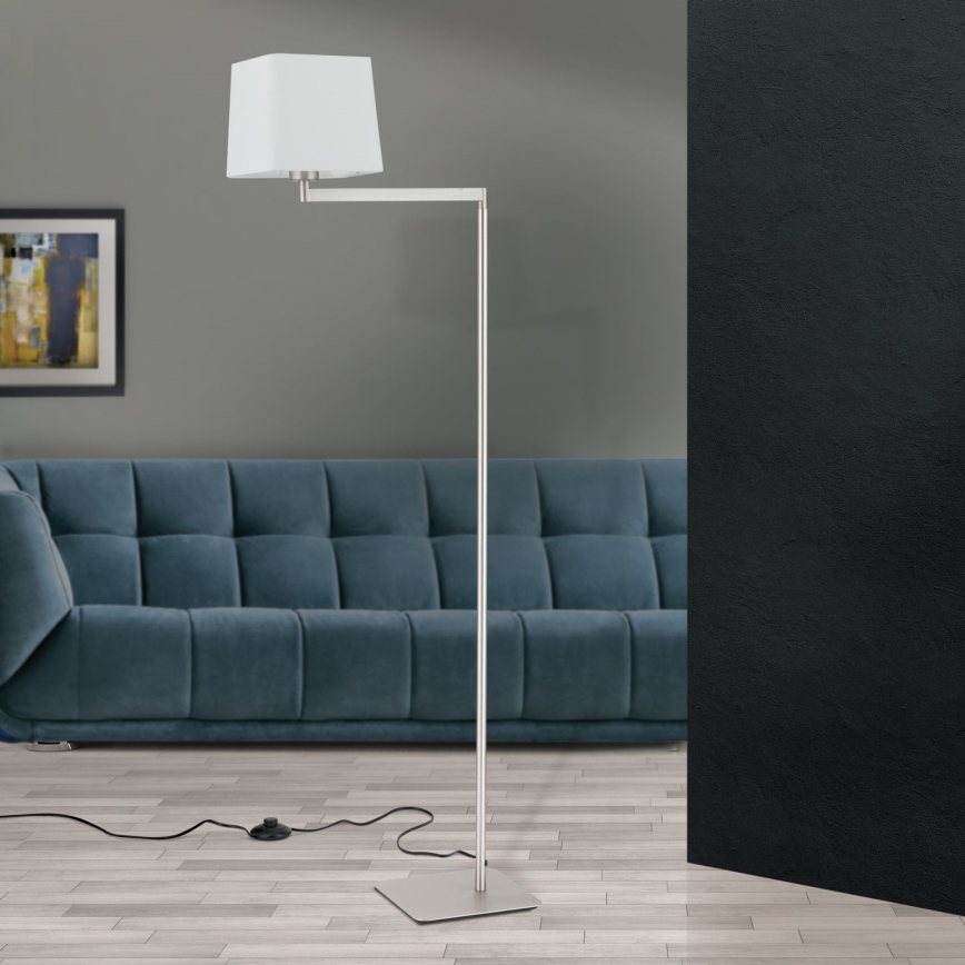 Лампион CARLTON 1xE27/40W/230V бял/матов хром