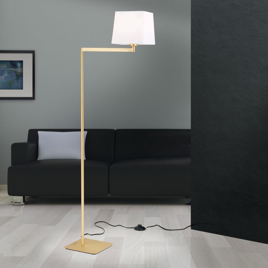 Лампион CARLTON 1xE27/40W/230V бял/златист