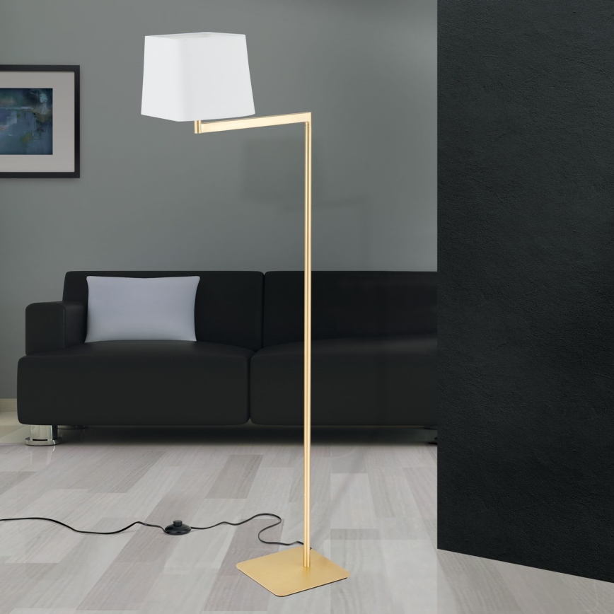 Лампион CARLTON 1xE27/40W/230V бял/златист