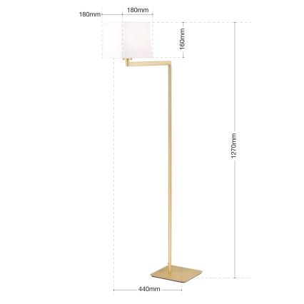 Лампион CARLTON 1xE27/40W/230V бял/златист