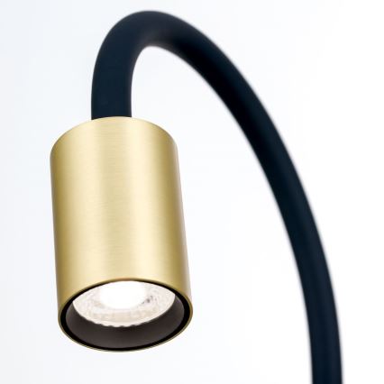 LED Гъвкав настолна лампа с щипка KURT LED/5W/230V златист