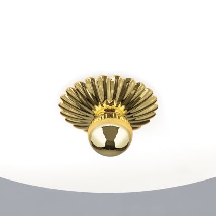 Таванно осветително тяло EMPIRA 2xE27/40W/230V диаметър 35,5 см златисто