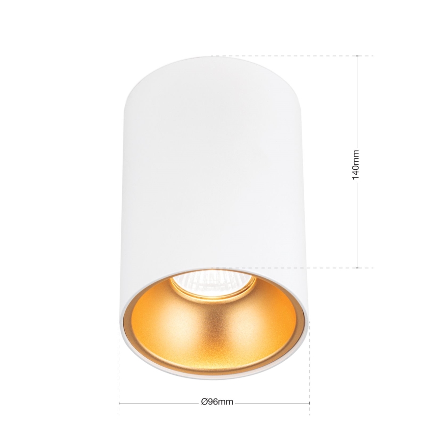 Точково осветително тяло STARLIGHT 1xGU10/50W/230V бяло/златисто