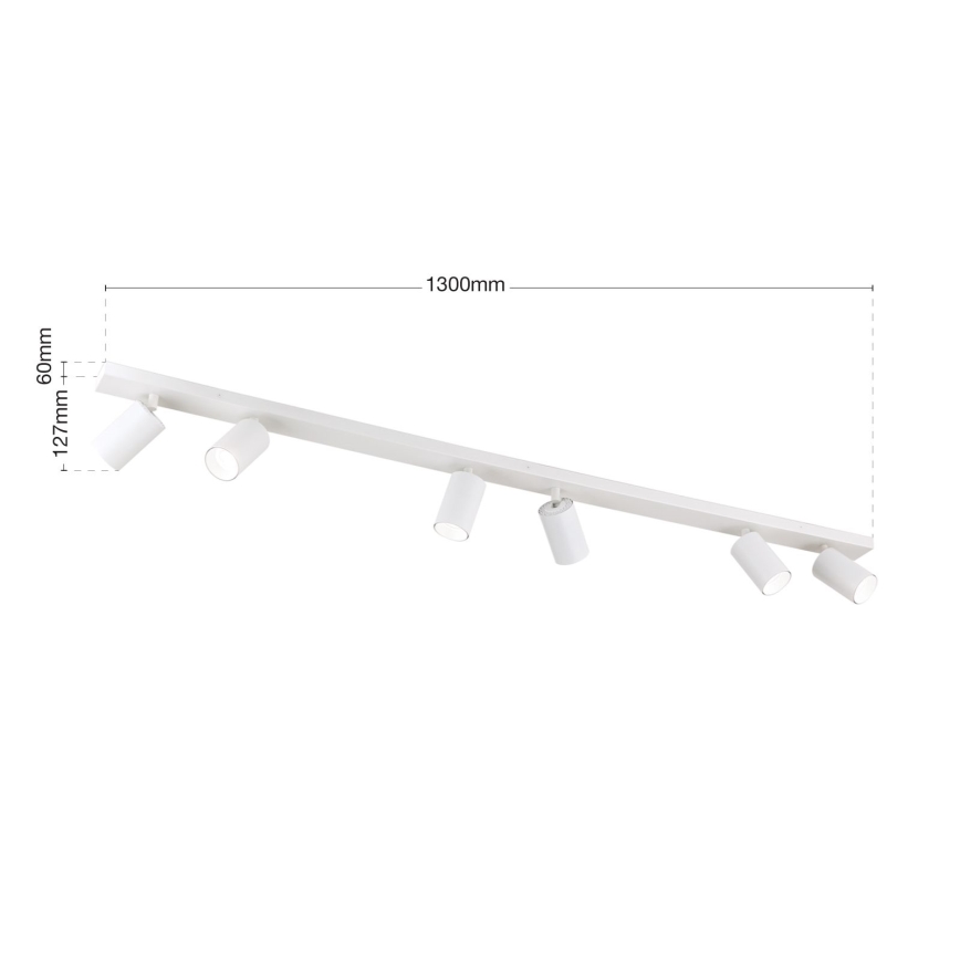 Точково осветително тяло SEAN 6xGU10/13W/230V бяло