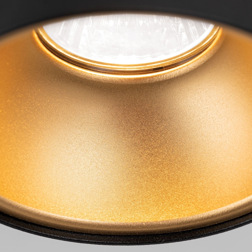 Точково осветително тяло STARLIGHT 1xGU10/50W/230V черно/златно