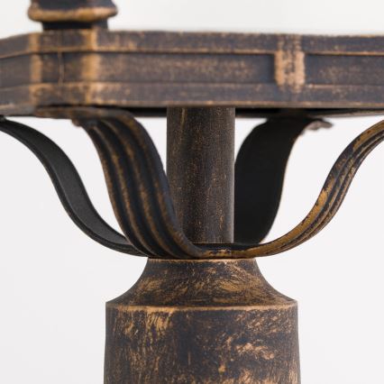 Външна лампа AIKO 1xE27/60W/230V 115 см IP23 бронз/патина