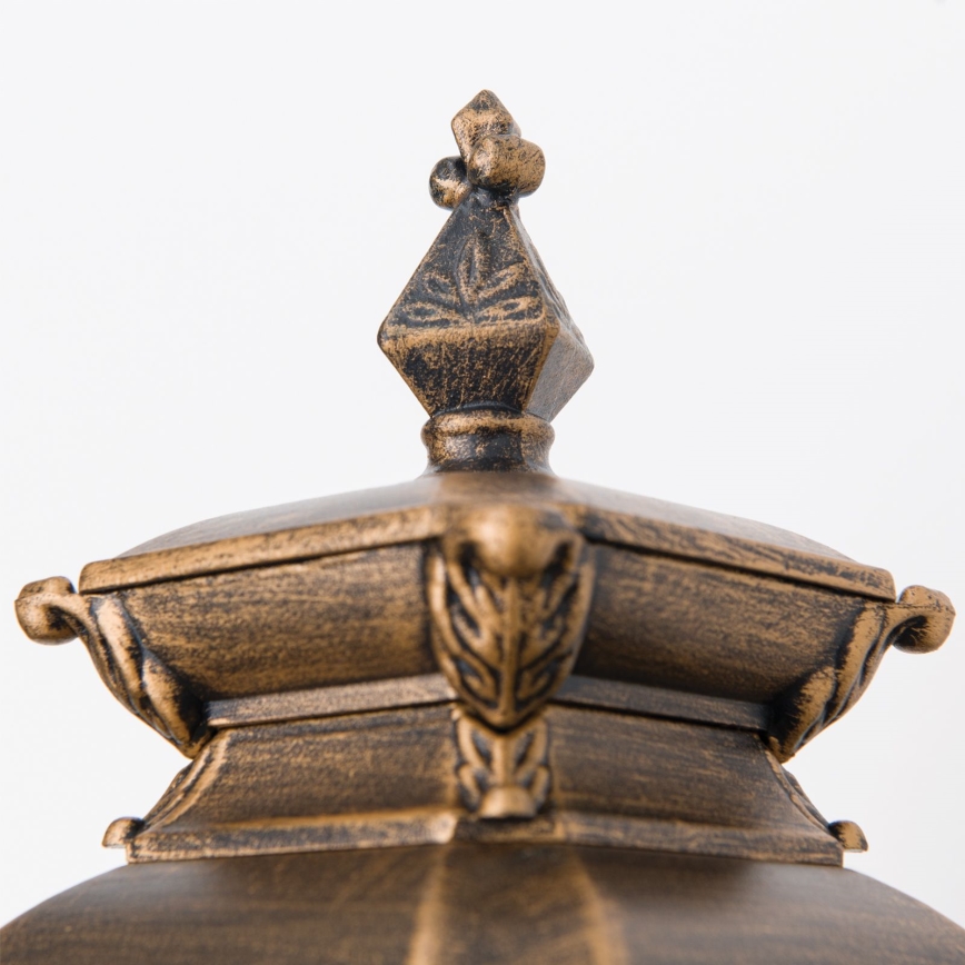 Външна стенна лампа AIKO 1xE27/60W/230V IP23 бронз/патина