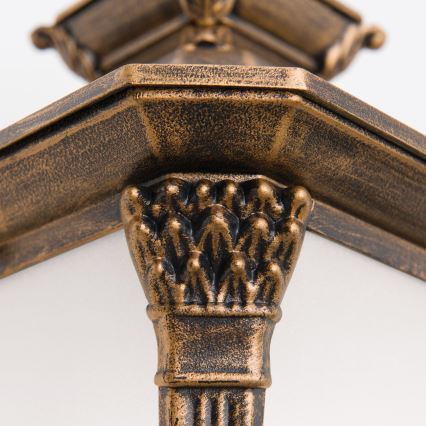 Външна стенна лампа AIKO 1xE27/60W/230V IP23 бронз/патина