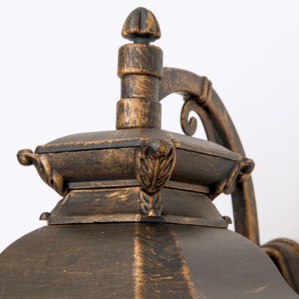 Външна стенна лампа AIKO 1xE27/60W/230V IP23 бронз/патина