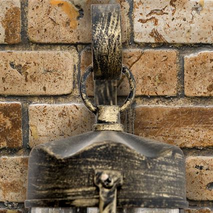 Външна стенна лампа TAVERNA 1xE27/60W/230V IP23 бронз/патина