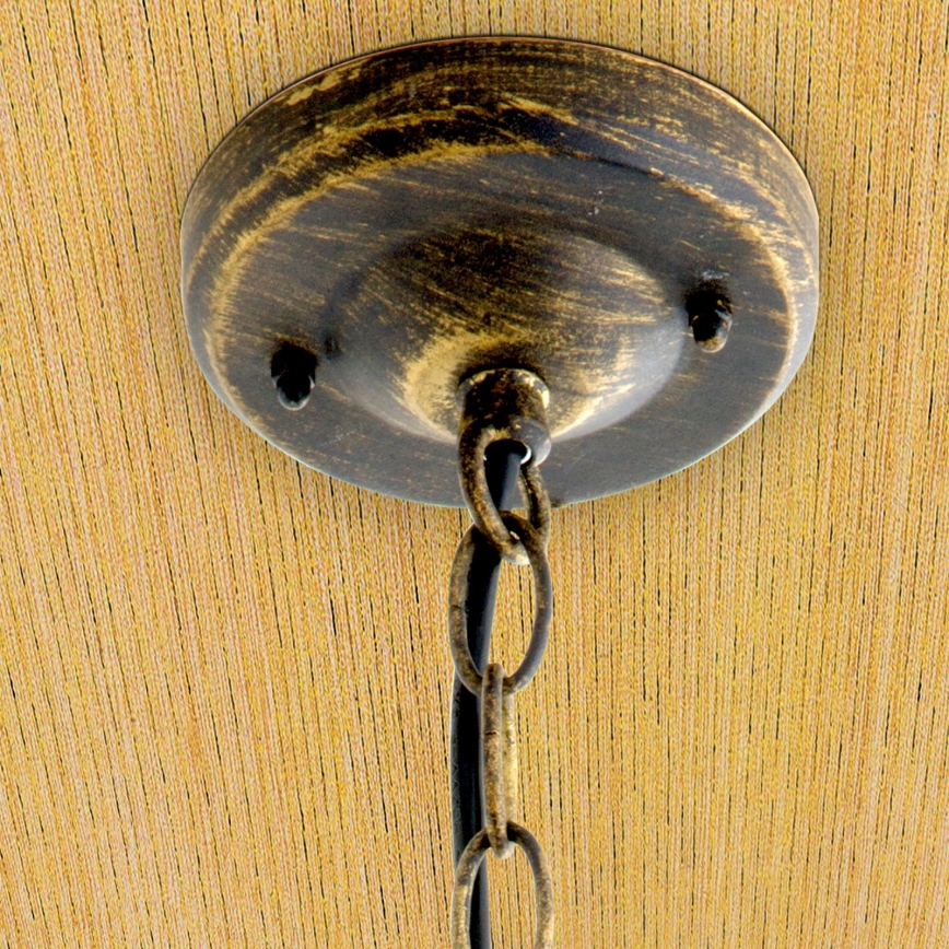 Външно висящо осветително тяло TAVERNA 1xE27/60W/230V IP23 бронз/патина