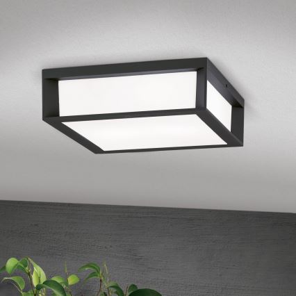 Външно осветително тяло HENRY 2xE27/15W/230V 26x26 cm IP44 антрацит