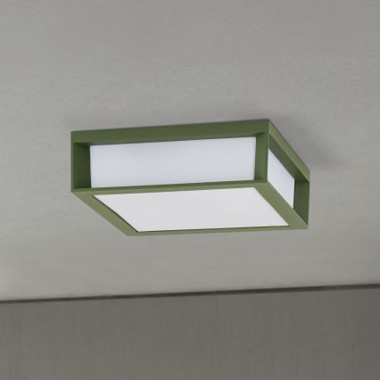 Външно осветително тяло HENRY 2xE27/15W/230V 26x26 см IP44 зелено