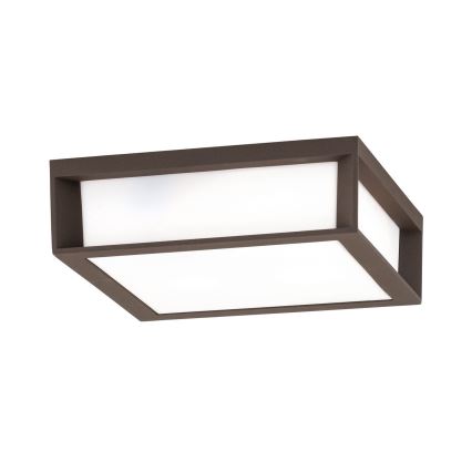 Външно осветително тяло HENRY 2xE27/15W/230V IP44 кафяво