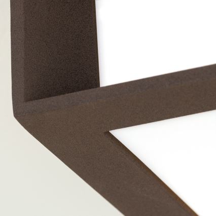 Външно осветително тяло HENRY 2xE27/15W/230V IP44 кафяво