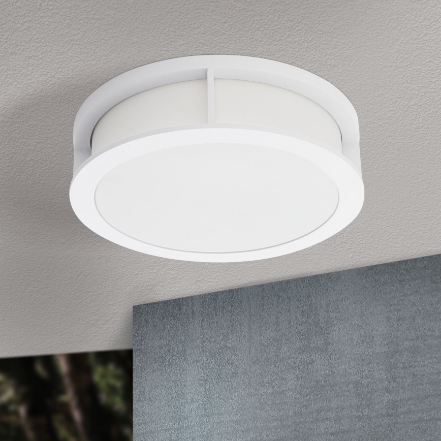Външно осветително тяло HENRY 2xE27/15W/230V Ø 30 см IP44 бяло