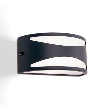 Външно стенно осветително тяло SHELL 1xE27/40W/230V IP54 антрацит