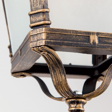 Vъншно висящо осветително тяло AIKO 1xE27/60W/230V IP23 бронз/патина