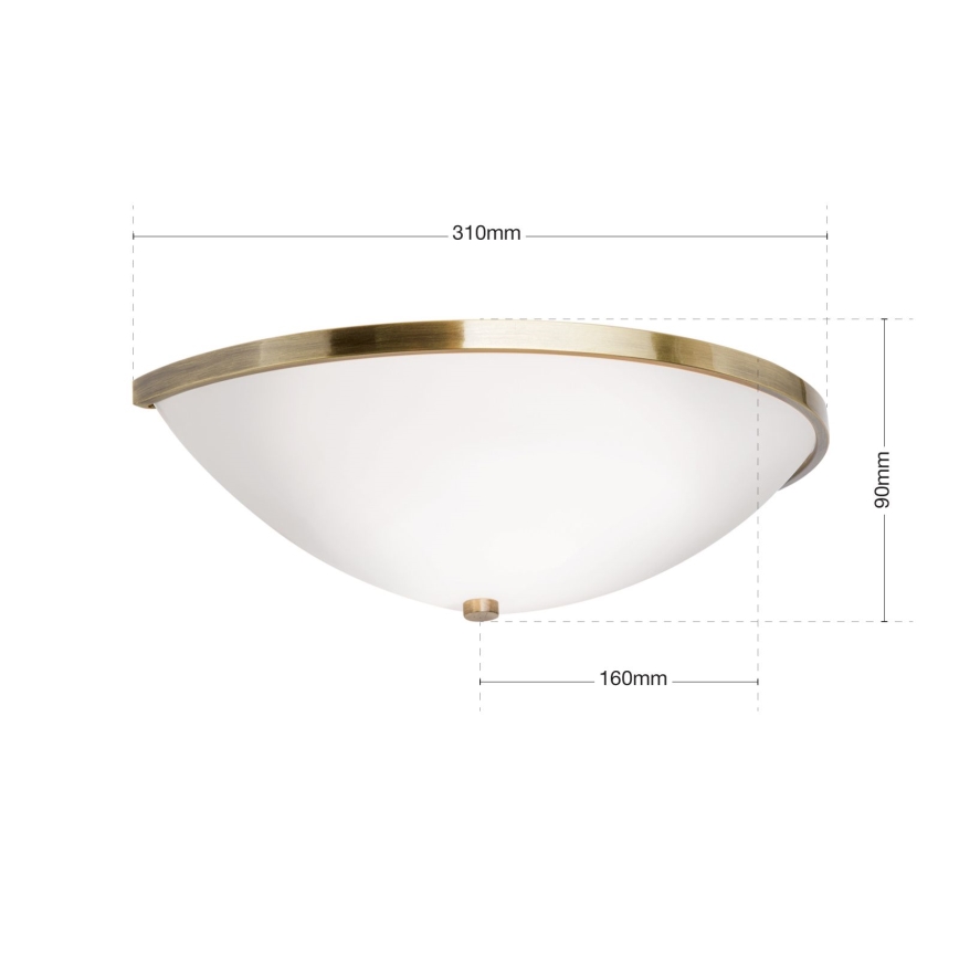 Аплик AIDA 1xE14/40W/230V бронзов/патина