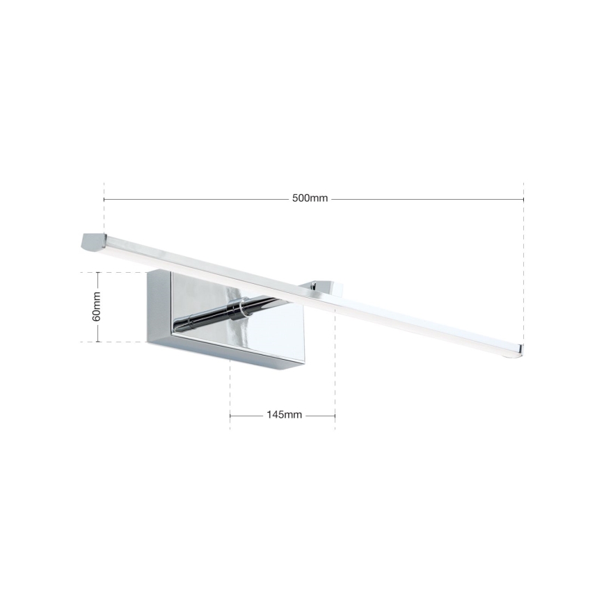 LED Лампа за картина PUBLIO LED/10W/230V 50 см лъскав хром