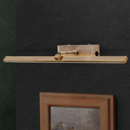 LED Лампа за картина PUBLIO LED/10W/230V 50 см златист/патина