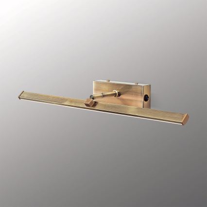 LED Лампа за картина PUBLIO LED/10W/230V 50 см златист/патина