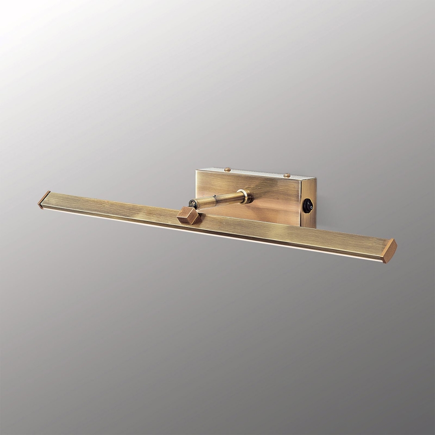 LED Лампа за картина PUBLIO LED/10W/230V 50 см златист/патина
