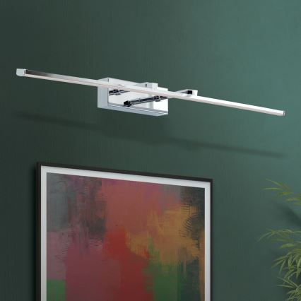 LED Лампа за картина PUBLIO LED/15W/230V 75 см лъскав хром