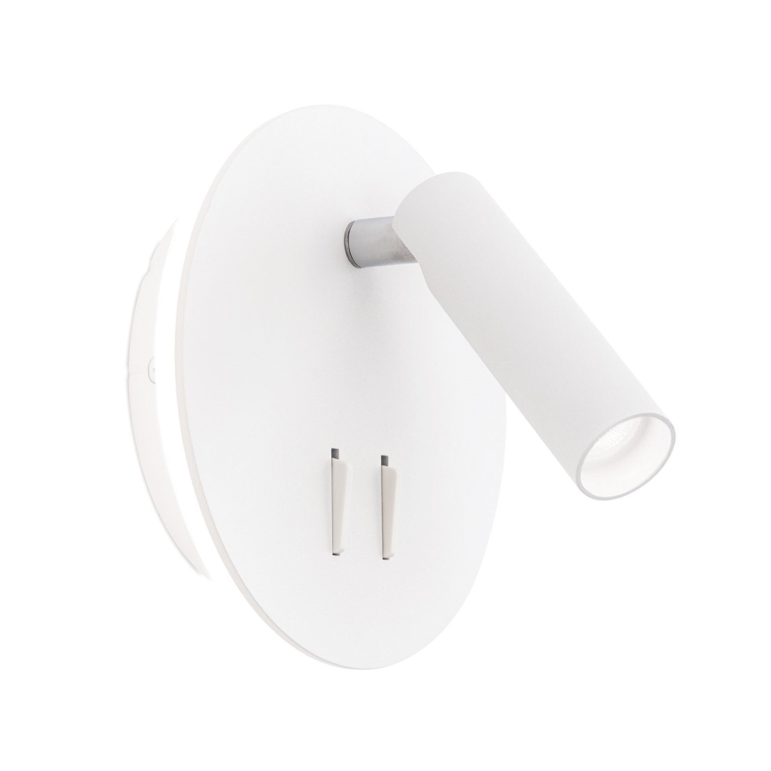 LED Стенен спот LENNY LED/6W/230V + LED/3W бял