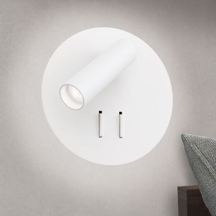 LED Стенен спот LENNY LED/6W/230V + LED/3W бял