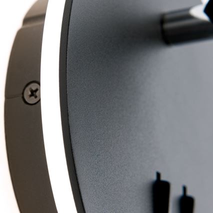 LED Стенен спот LENNY LED/6W/230V + LED/3W черен