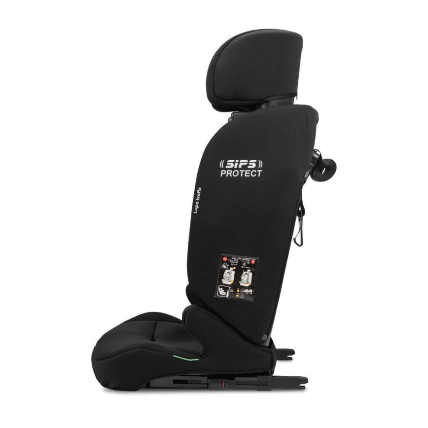 OSANN - Детско столче за автомобил Lupo ISOFIX i-Size 76-150 cm, черно