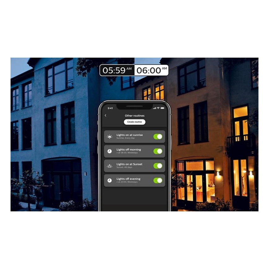 Основен Комплект Philips Hue STARTER KIT 2xE27/9W + устройства за взаимно свързване 2700K