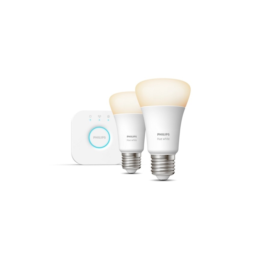 Основен Комплект Philips Hue STARTER KIT 2xE27/9W + устройства за взаимно свързване 2700K