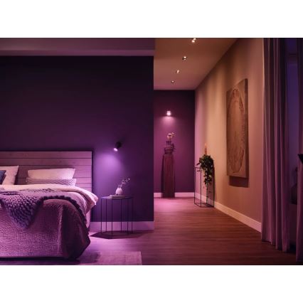 Основен комплект Philips Hue WHITE AND COLOR AMBIANCE 3xGU10/4,2W/230V 2000-6500K + устройство за свързване