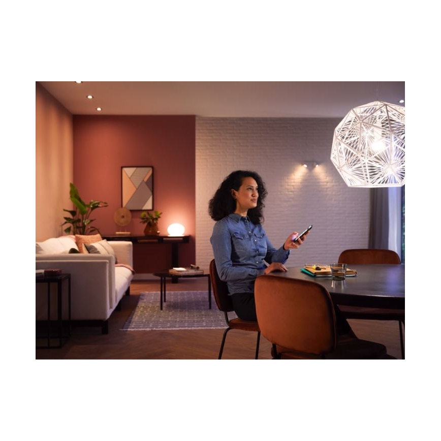 Основен комплект Philips Hue WHITE 3xE27/9,5W 2700K + Hue Bridge и димерен ключ