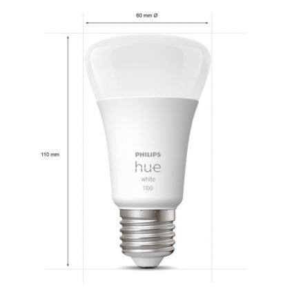 Основен комплект Philips Hue WHITE 3xE27/9,5W 2700K + Hue Bridge и димерен ключ