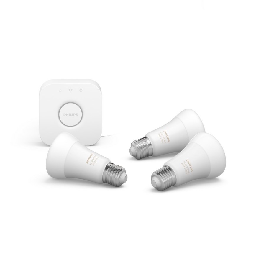 Основен Комплект Philips Hue WHITE AND COLOR AMBIANCE 3xE27/9,5W/230V 2000-6500K