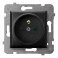 Ospel - домашен контакт без рамка 230 V ARIA, черен