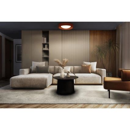 Osram - димируемо LED таванно осветително тяло ORBIS CONCRETE LED/13W/230V Ø 30 см, кафяв/бетон