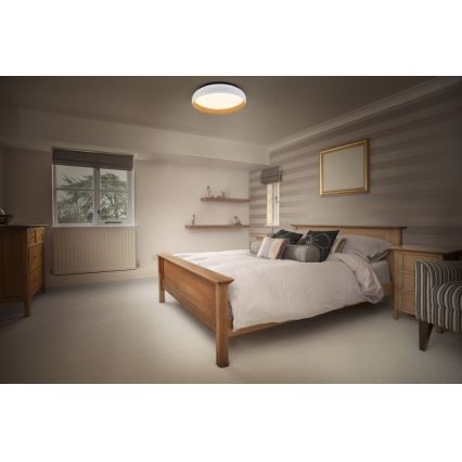 Osram - LED Димируемо таванно осветително тяло ORBIS LIVIA LED/16W/230V pr. 30 cm бял/кафяв