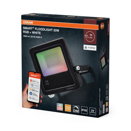 Osram - LED RGBW Димируем прожектор SMART+ FLOODLIGHT LED/20W/230V IP65 Wi-Fi