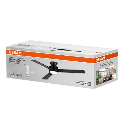 Osram - LED димируем таванен вентилатор BLADE LED/18W/230V 3000/4000/6000K + дистанционно управление