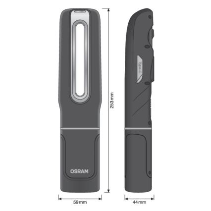 Osram - LED димируема презареждаема фенерка LEDINSPECT MAX500 LED/16W/3,7V IP65 4500 mAh